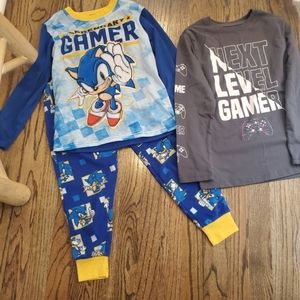 NWOT Boys Bundle Pj's and Gamer Shirt